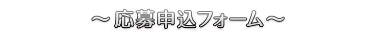 ～応募申込フォーム～